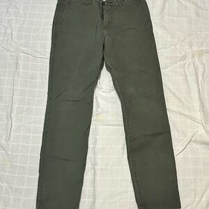 H&M Green Slim Straight Jeans